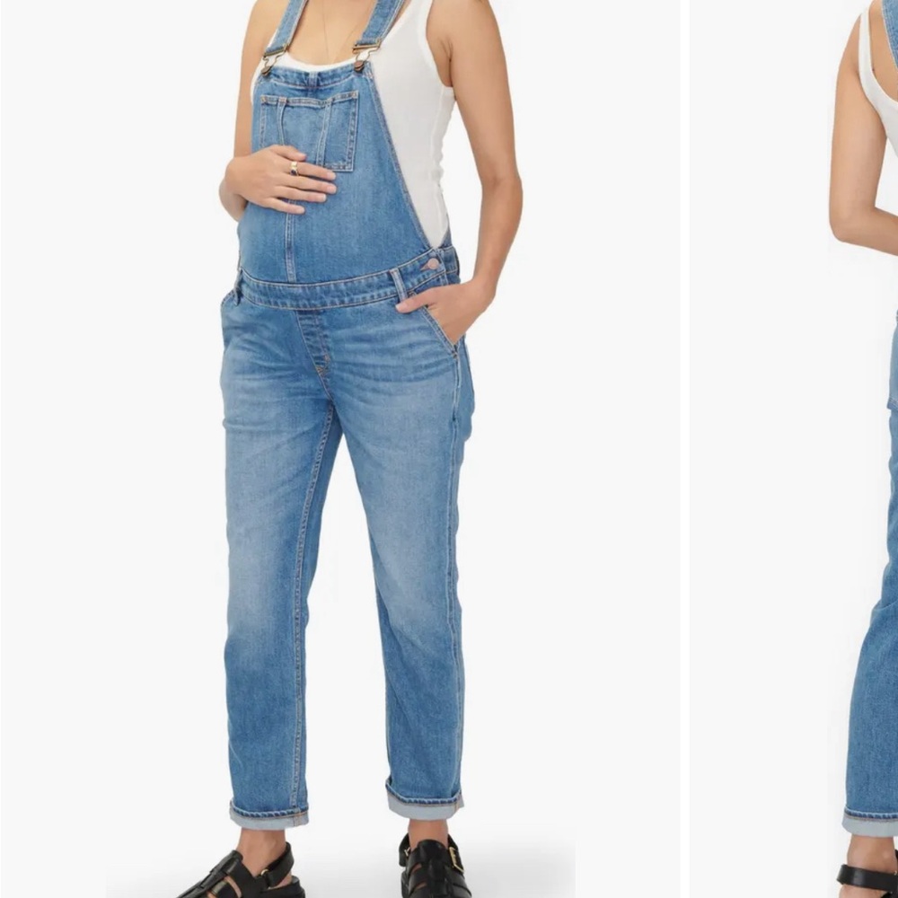 HATCH denim maternity overalls